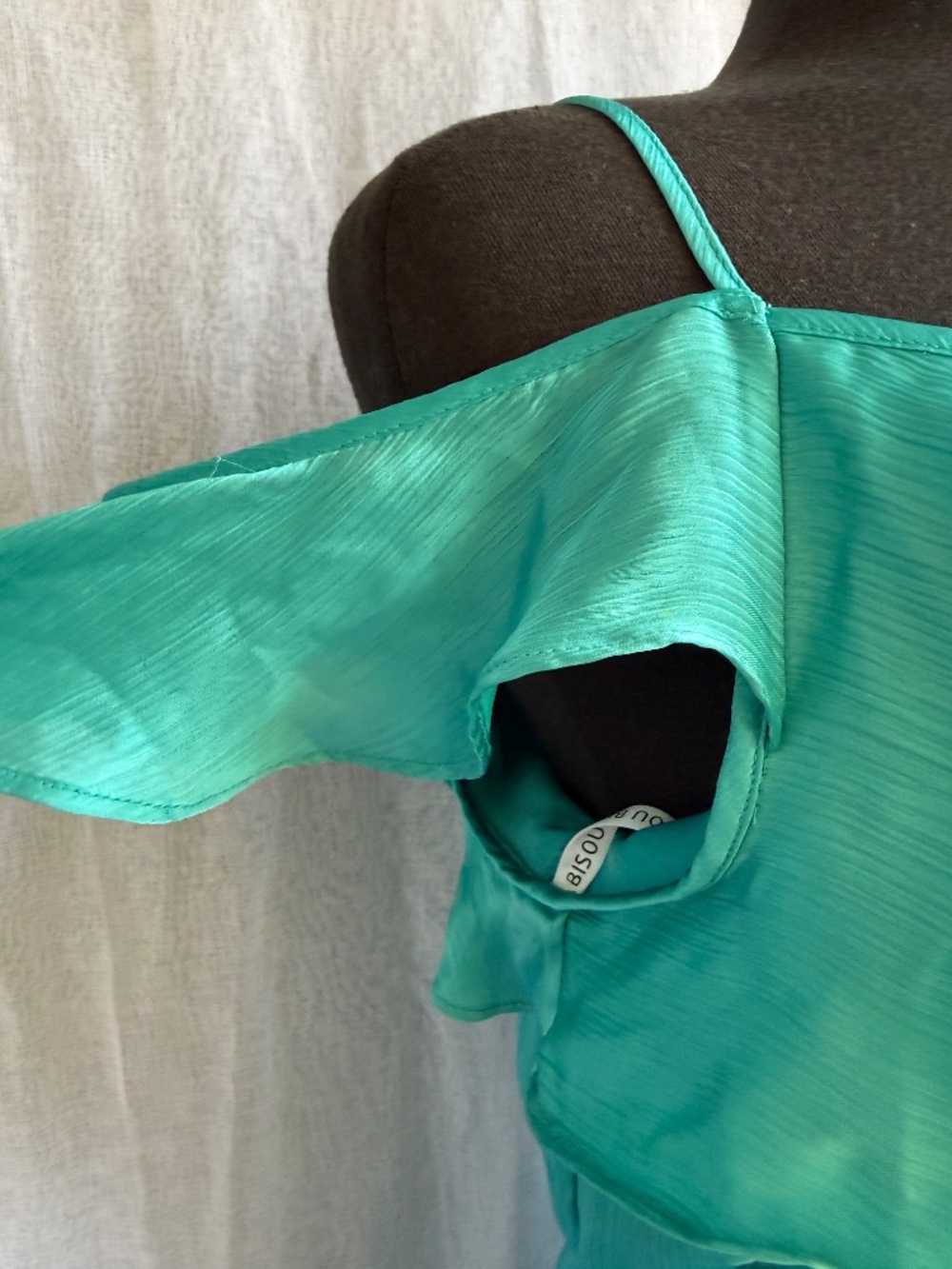 Bisou Bisou Turquoise Cocktail Dress | Size 12 | NWT | Summer Party Elegant Femi - Picture 4 of 8
